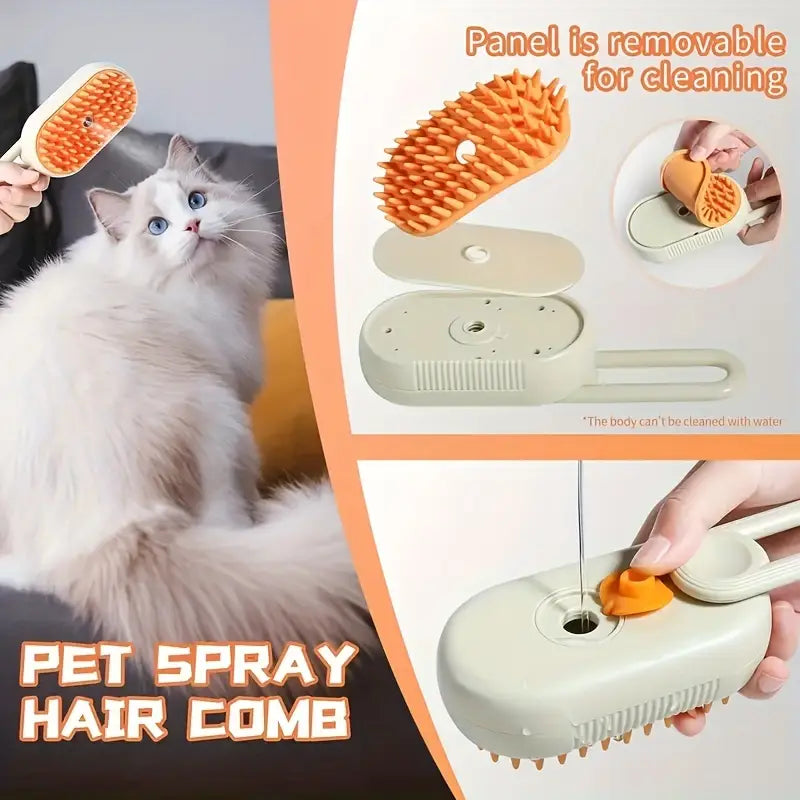 Cepillo vapor de masaje para mascota